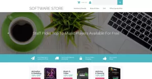 Software Store Responsive MotoCMS Ecommerce Template