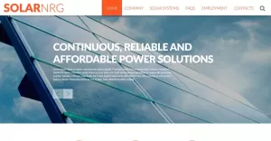 Solar Energy Conversion Website Template - TemplateMonster