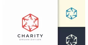 Solidarity or Charity logo template