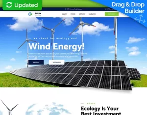 Solix - Modelo de página inicial de energia solar