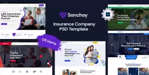 Sonchoy - Insurance Company PSD Template