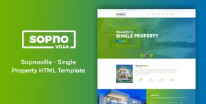 Sopnovilla - Single Property Real Estate Template