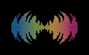 Sound wave music logo vector icon template - TemplateMonster