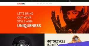 Speedio - Cars & Motorcycles Equipment Store MotoCMS Ecommerce Template