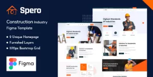Spero - Construction Industry Figma Template
