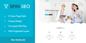 SPIN SEO - SEO & Business PSD Template