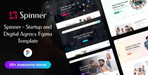 Spinner - Startup and Digital Agency Figma Template