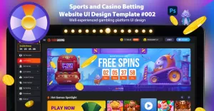 Sports and Casino Betting Website UI Design Template