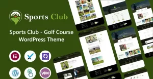 Sports Club - Golf Course and Club Elementor WordPress Theme