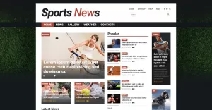 Sports News Responsive Joomla Template - TemplateMonster
