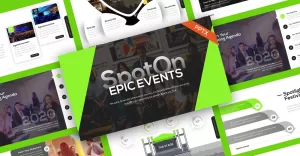 SpotOn Business Events PowerPoint Template - TemplateMonster