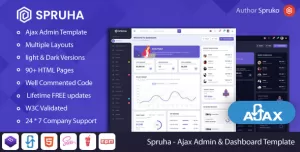 Spruha - Ajax Admin & Dashboard Template
