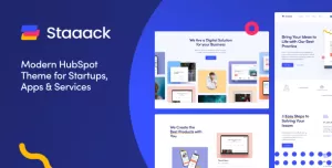 Staaack - Modern HubSpot Theme for Startups, Apps & Services