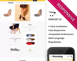 Standup - The Shoe Store Premium OpenCart Template