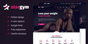 Stargym - Fitness Sport Club and Gym HTML5 Template