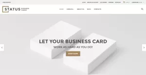 Status Business Cards VirtueMart Template - TemplateMonster
