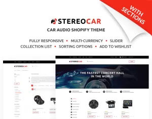 Stereocar - Efficient Automobiles Parts & Accessories Online Shopify Theme