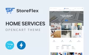 Storeflex Home Services OpenCart Template - TemplateMonster