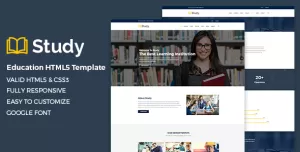 Study - Academic Website Template for School & College