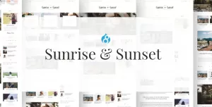Sunrise & Sunset - Personal & Magazine Drupal 8 Theme