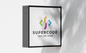 Super Code Letter S Pro Logo Template - TemplateMonster