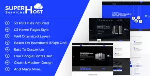 Super Host - Premium Web Hosting PSD Template