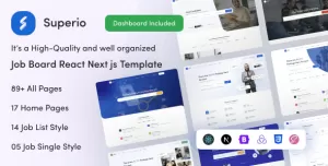 Superio – Job Portal & Job Board React NextJS Template