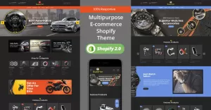 Superior Car  Auto - Jewellery Watch Black Theme Shopify OS 2.0