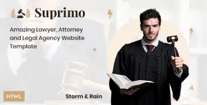 Suprimo  Lawyer Attorney Website HTML Template