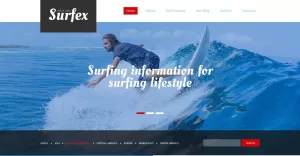 Surfing Responsive Drupal Template