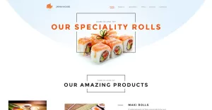 Sushi Bar Responsive Website Template - TemplateMonster