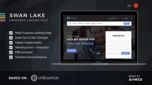 Swan Lake - Marketing Unbounce Template