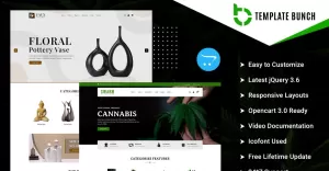 Swarm - Cannabis and Ceramic - Responsive OpenCart Theme for eCommerce