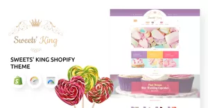 Sweets King Store Shopify Theme