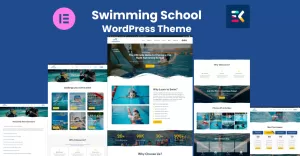 Swimming School Elementor WordPress Themes - TemplateMonster