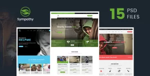 Sympathy  Charity, Non-Profit & Donations PSD Template