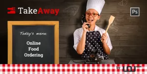 TakeAway - Online Food Ordering (PSD)