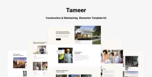 Tammer - Construction & Maintenance  Elementor Template kit