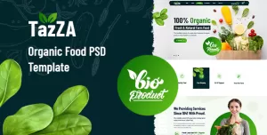 TazZA - Organic Food PSD Template