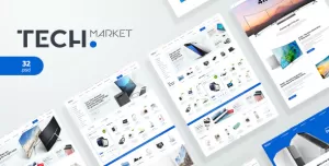 TechMarket - Electronics eCommerce PSD