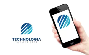 Technology App Modern Logo Design Template - TemplateMonster