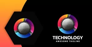 Technology Colorful Logo Design