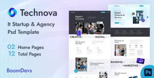 Technova - IT Startup & Agency PSD Template
