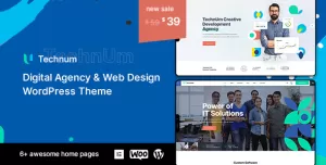 Technum  Digital Agency & Web Design WordPress Theme