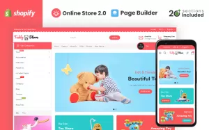 Teddy Toys and Clothing Store Shopify Theme - TemplateMonster