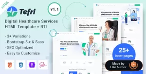 Tefri - Digital Healthcare Services HTML Template