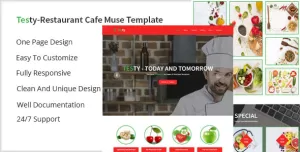 Testy-Restaurant Cafe Muse Template