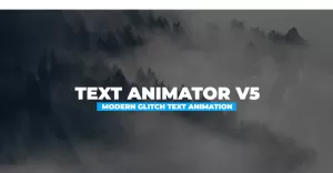 Text Animator V5 - Modern Glitch Premiere Pro Project