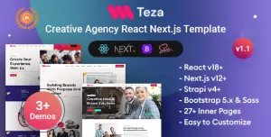 Teza - React Nextjs Creative Agency Template