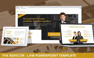 The Advicor - Law Powerpoint Template - TemplateMonster